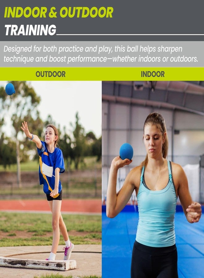 GISCO كرة رمي الرمح من جيسكو للأطفال - 400 غرام (أحمر) معدات تدريب الرمي، بمستوى أولمبي ومستوى الرابطة الوطنية لرياضة الجامعات | كرة رمي ناعمة من مادة PVC، مثالية لتطوير مهارات الرمي في الأماكن المفتوحة والمغلقة، ولتمارين الجسم الكامل. - Image 5